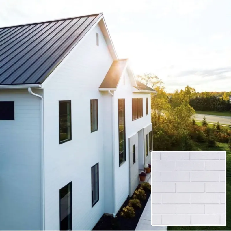 Horizontal Installation Decoration 16mm Thickness Interior Exterior Wall Insulated Polyurethane Foam Sandwich Panel for House
