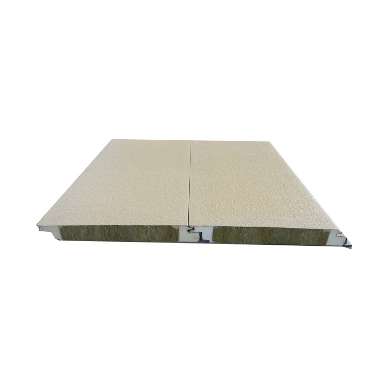 High density rock wool sandwich panel outdoor wall insulated roof panels rock wool sandwich board for exterior