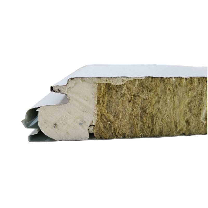 Decorative waterproof exterior wall siding panel Insulation Rock Wool Sandwich Panel